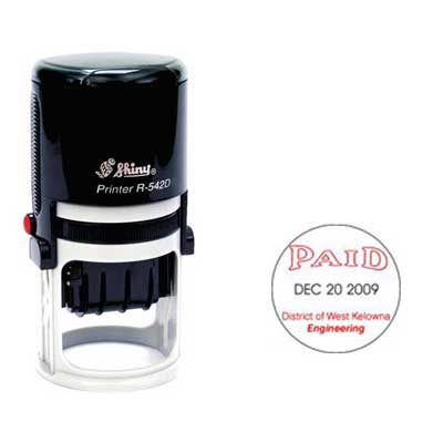 Shiny R-542D Self Inking Dater Stamp | Royal Rubber Stamps